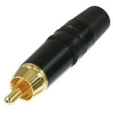 Neutrik REAN NYS373-0 RCA Phono Plug (Black)