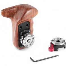 SmallRig Wooden Handgrip with NATO Clamp (Left Hand)