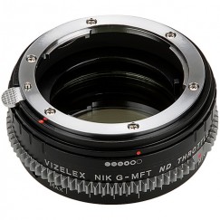 FotodioX Vizelex Cine ND Throttle Lens Mount Adapter for Nikon F-Mount, G-Type Lens to Micro Four Thirds-Mount Camera